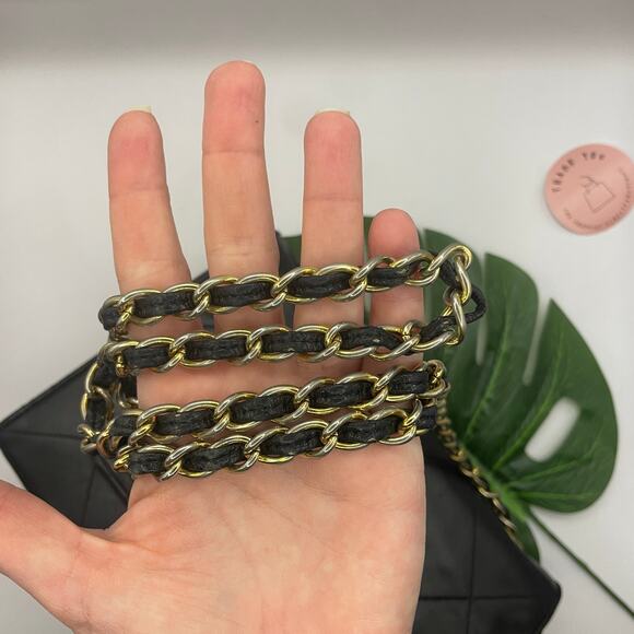 Chanel Vintage Black Quilted Lambskin 19 Flap Crossbody Long Shoulder Bag - Picture 5 of 15